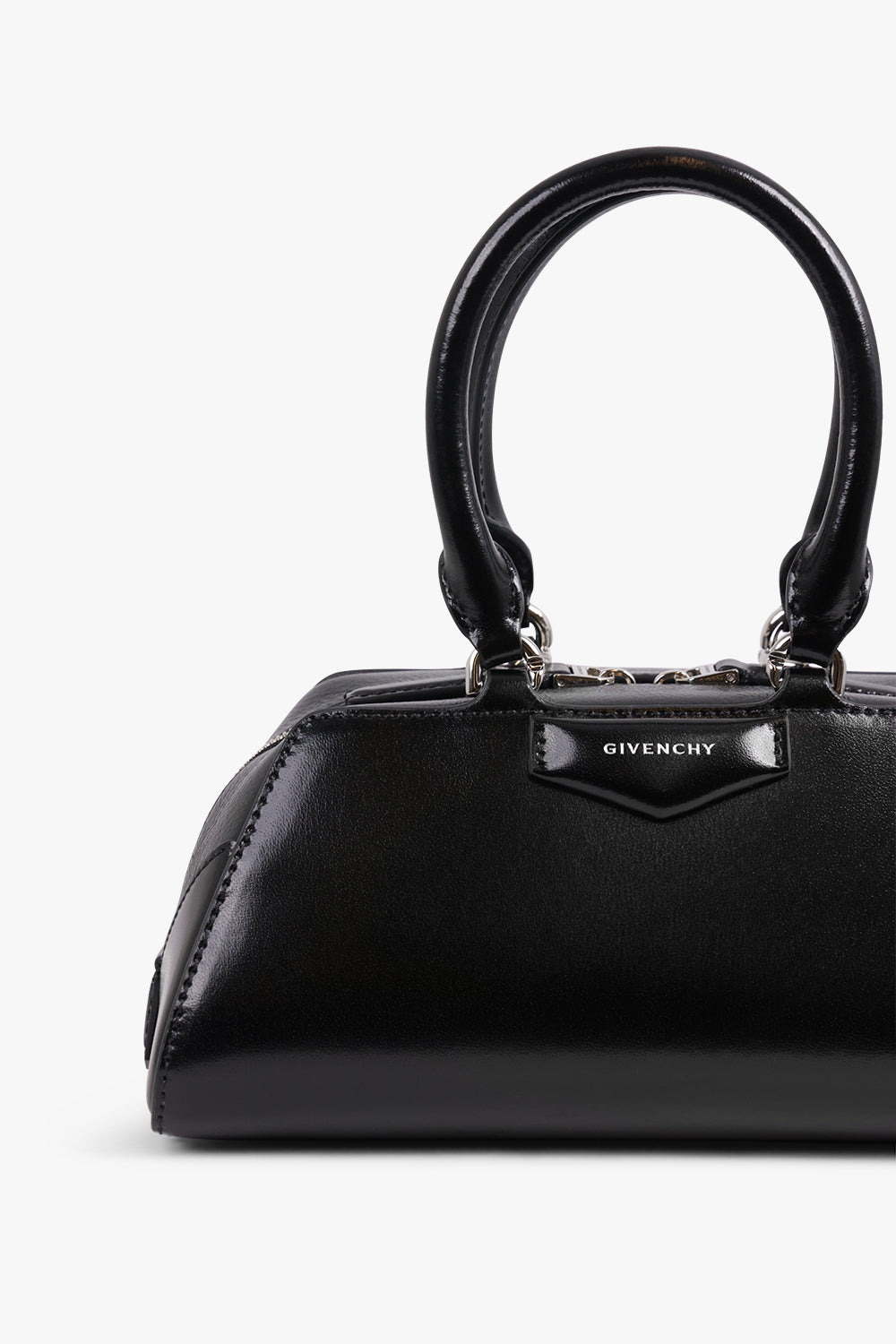 ANTIGONA MINI EAST WEST CUBE HANDBAG | BLACK - 4