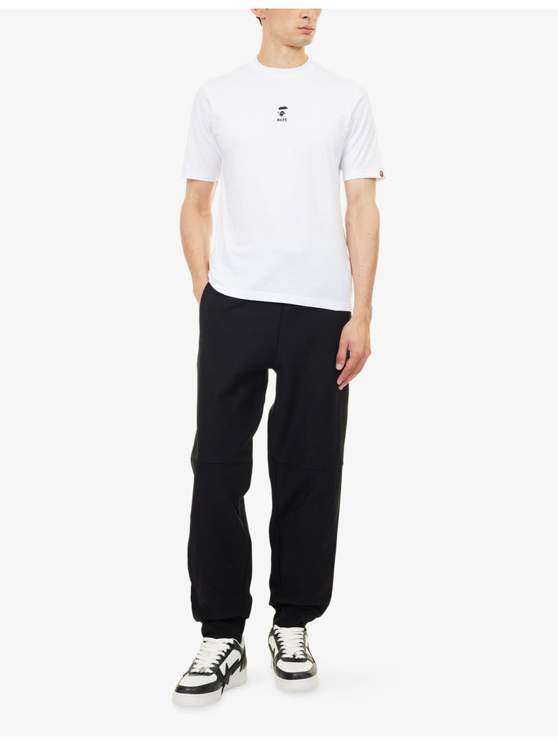 A BATHING APE® Face Shrunk Graphic-Print Cotton T-Shirt outlook
