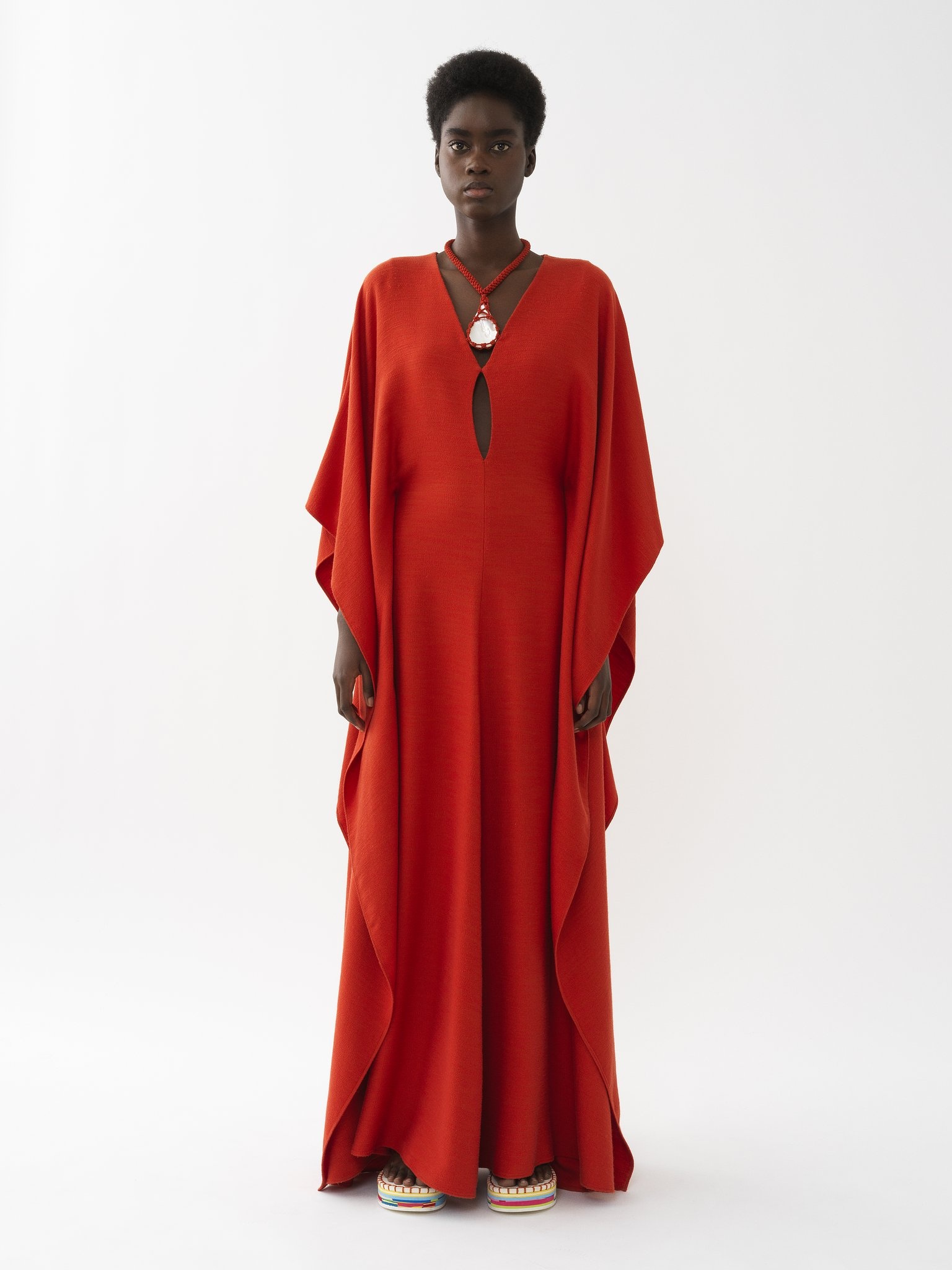 CAFTAN-INSPIRED LONG DRESS - 2
