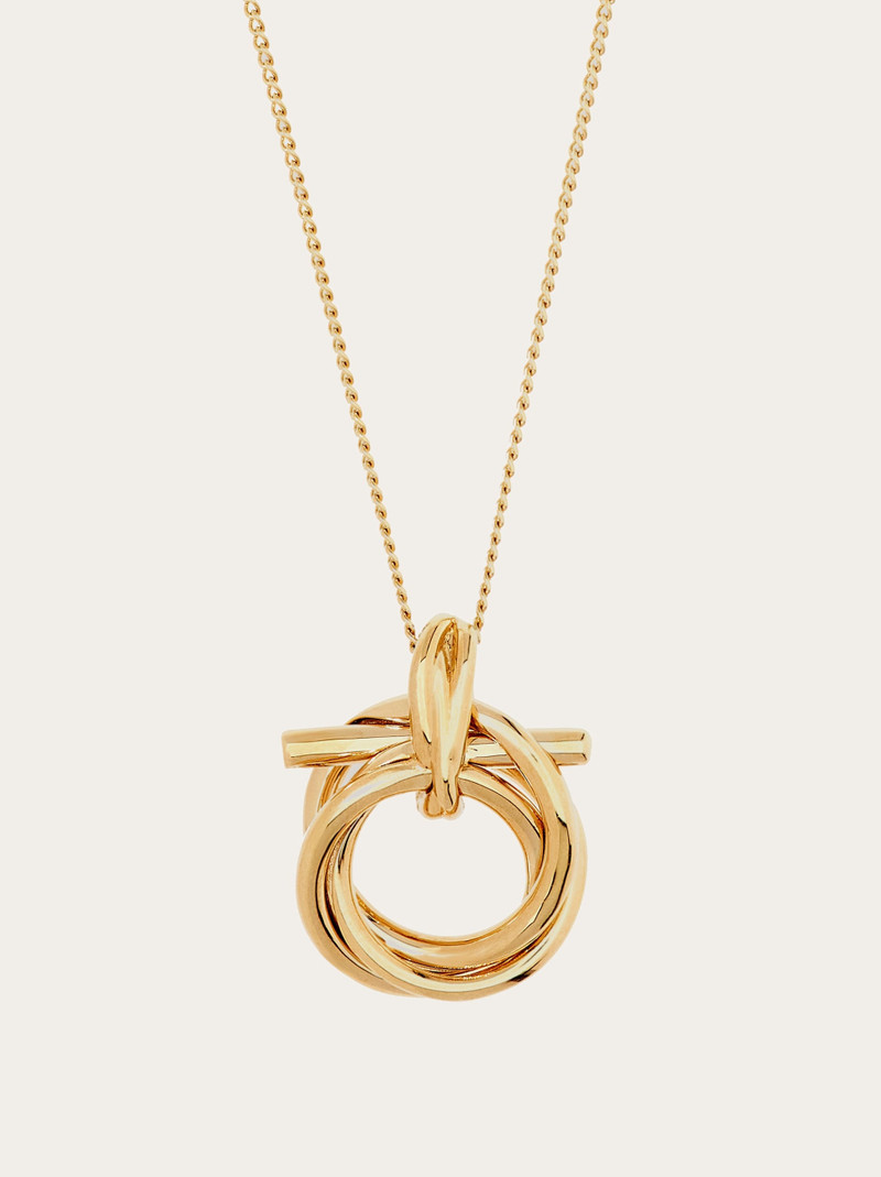 FERRAGAMO Gancini pendant necklace outlook