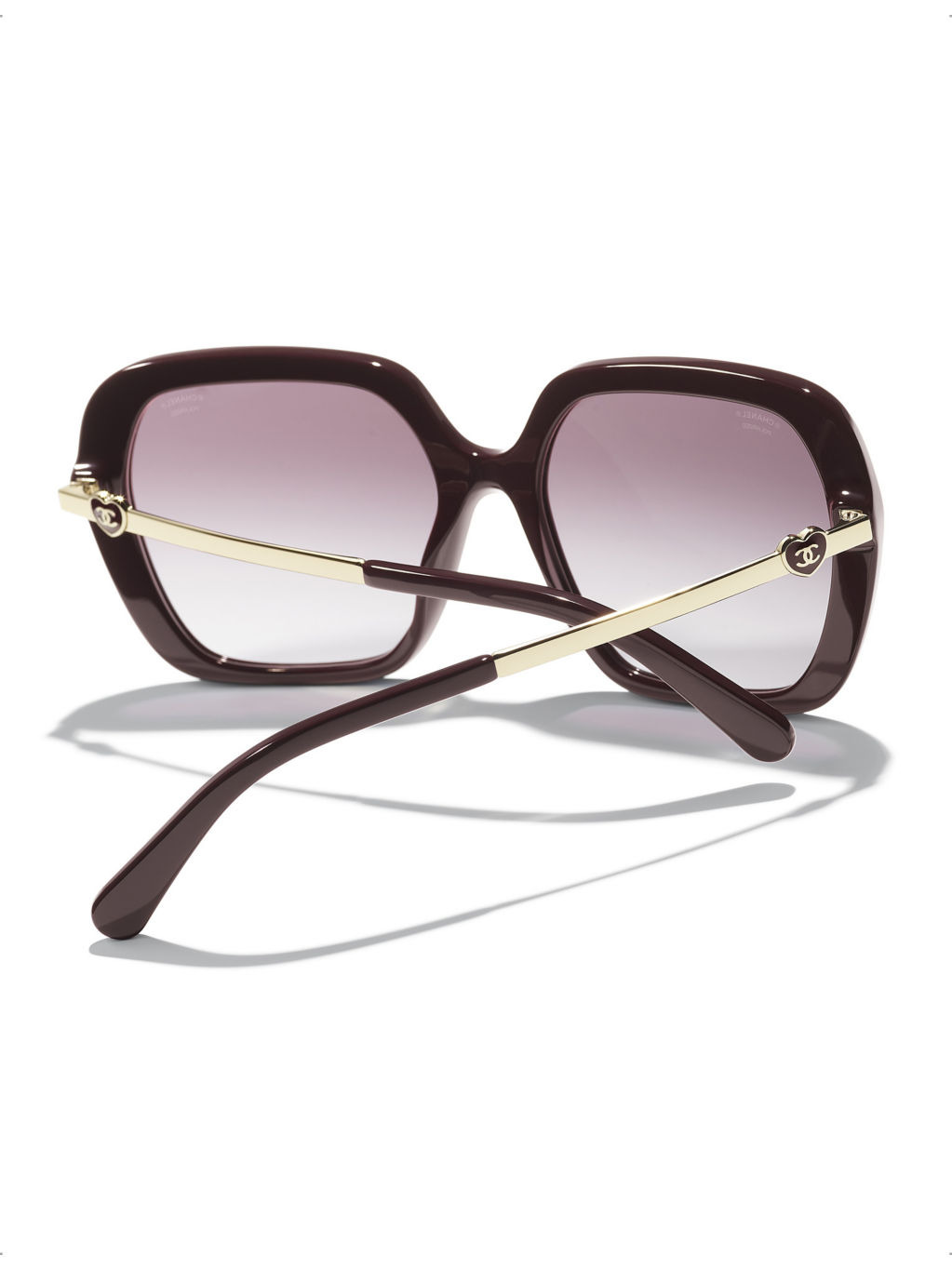 CH5521 square-frame acetate and metal sunglasses - 4