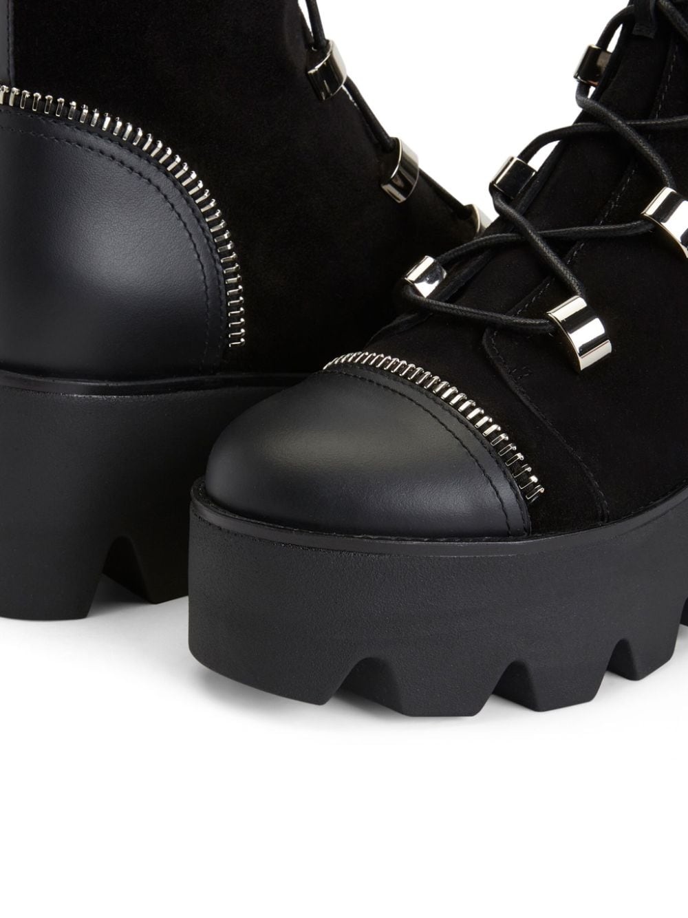 Juliett lace-up flatform boots - 4