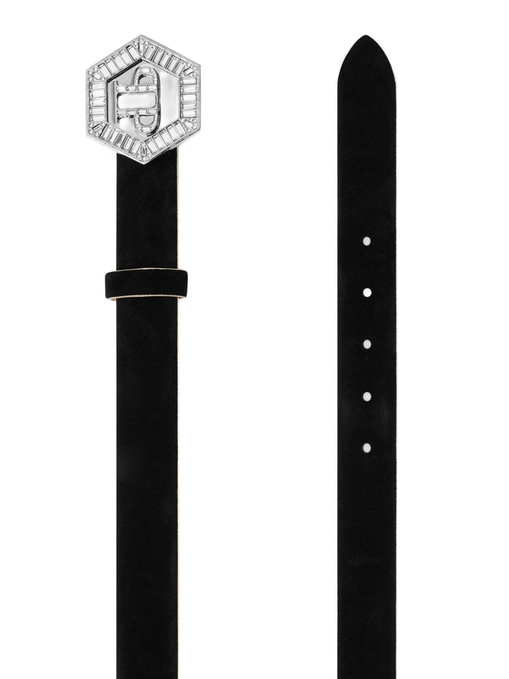 logo-engraved buckle belt - 2