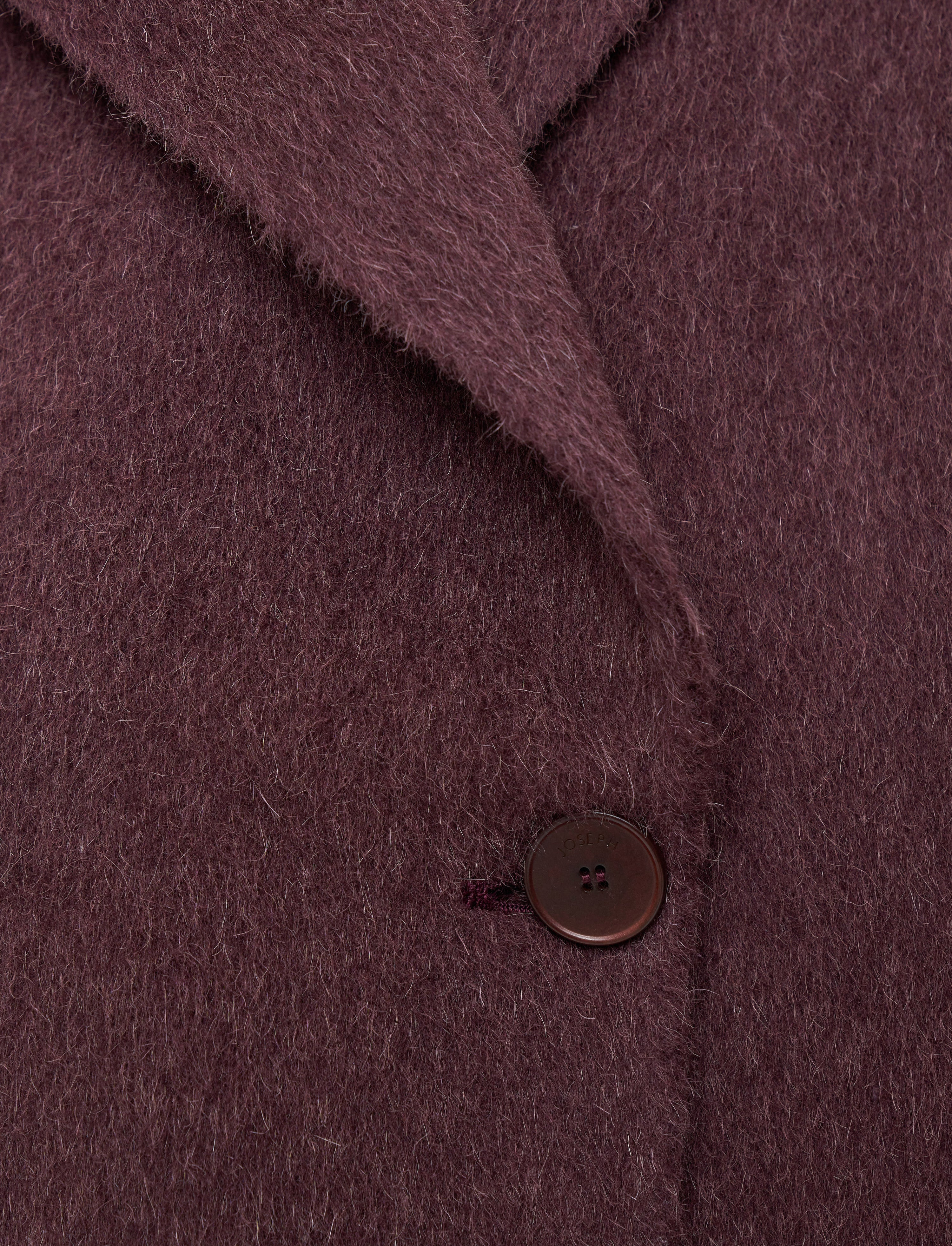 Yves Brushed Double Face Alpaca Coat - 5