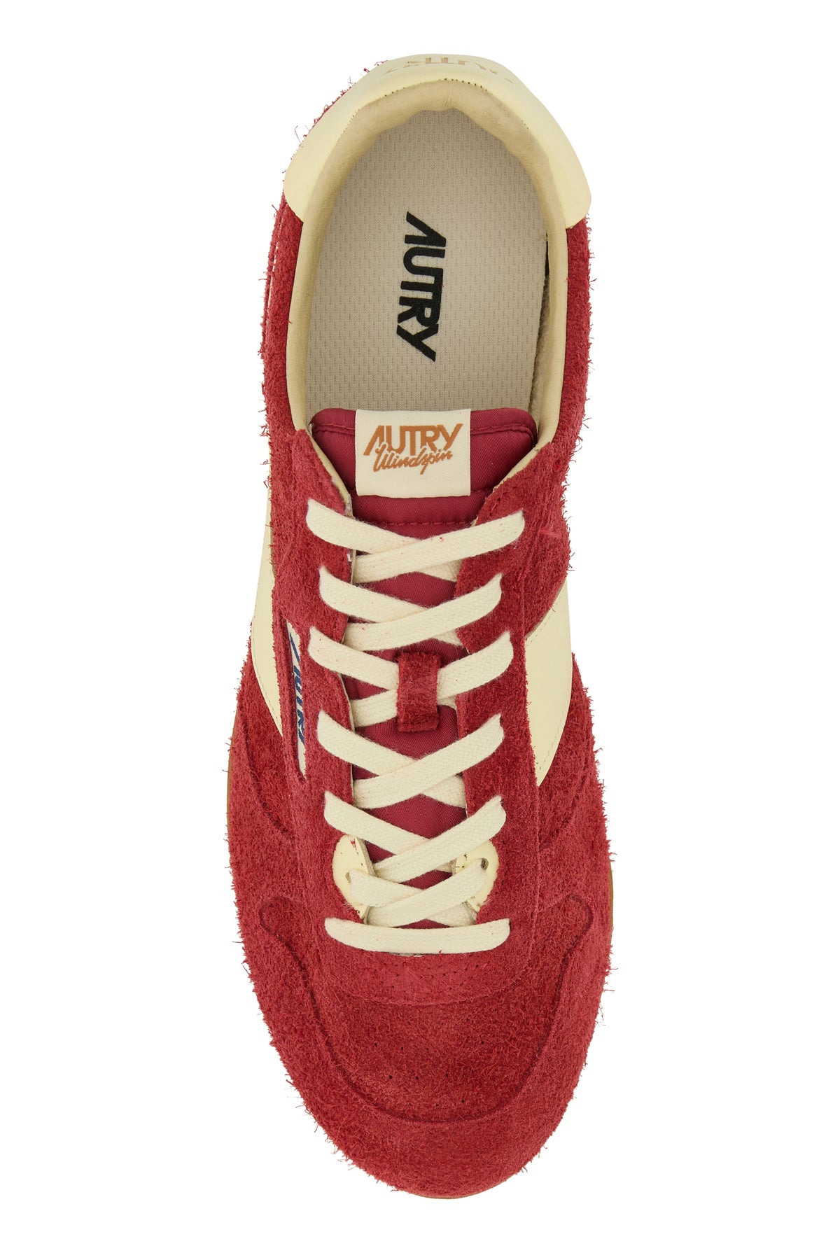 Red suede Windspin sneakers - 4