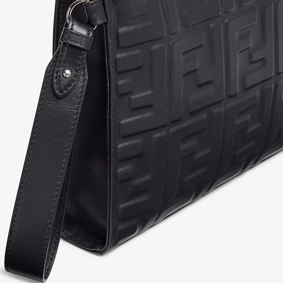 Black nappa leather pouch - 5