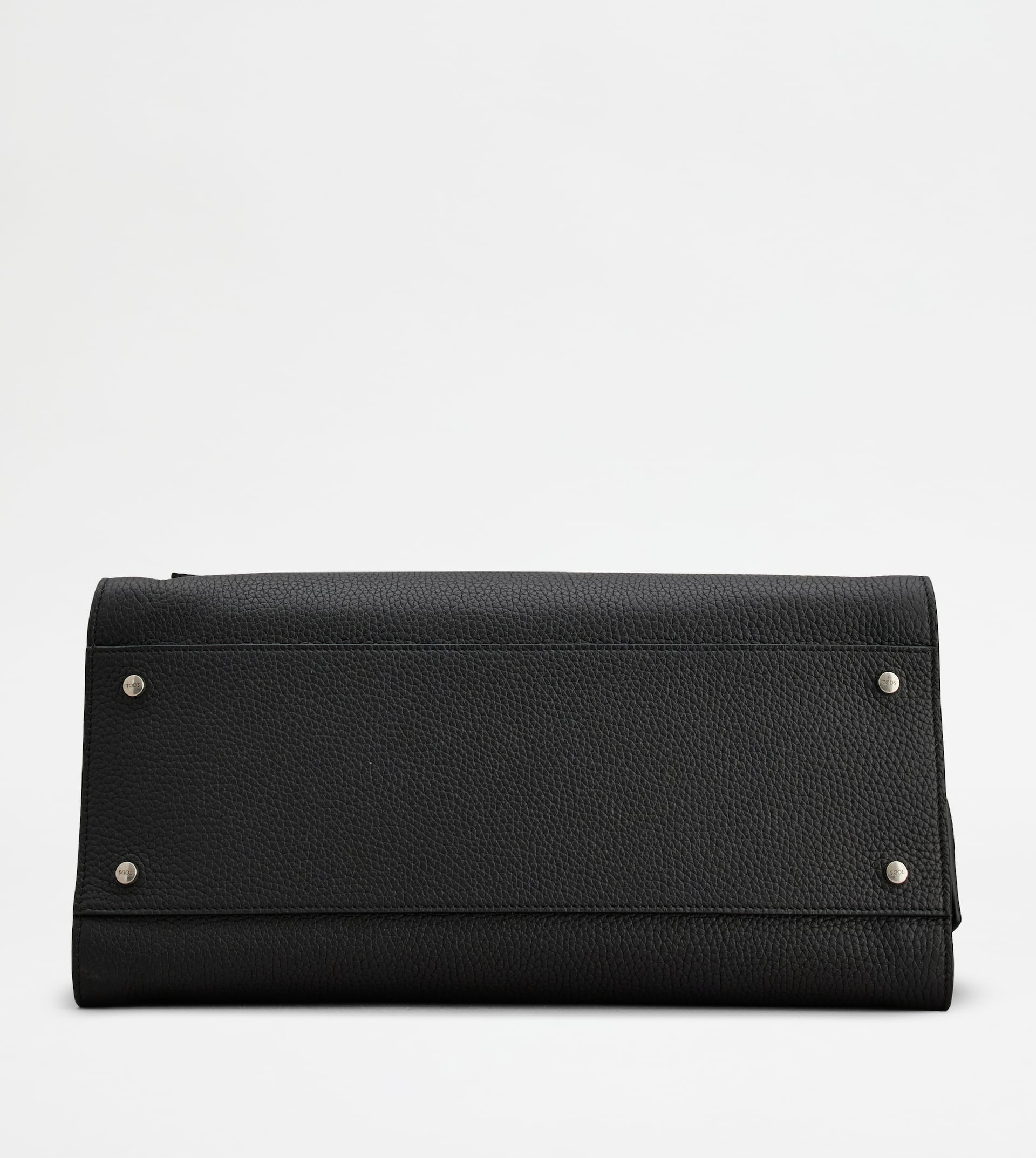 TOD'S WAVE BAG IN LEATHER LARGE - BLACK - 5