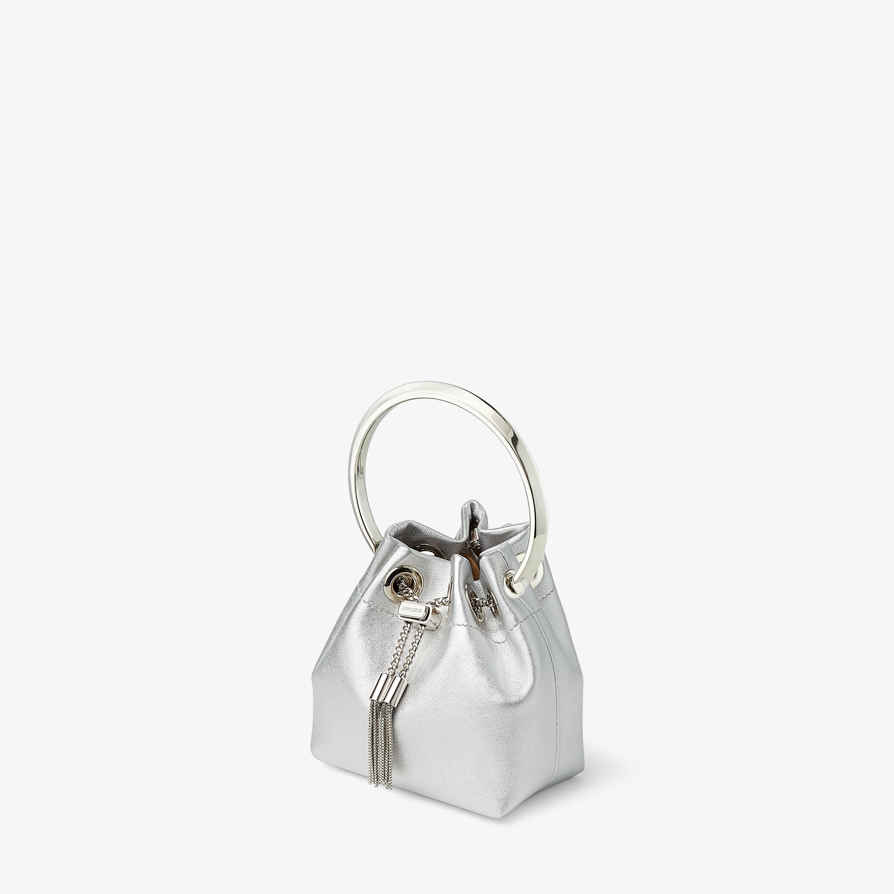 Micro Bon Bon
Silver Metallic Nappa Mini Bag - 4