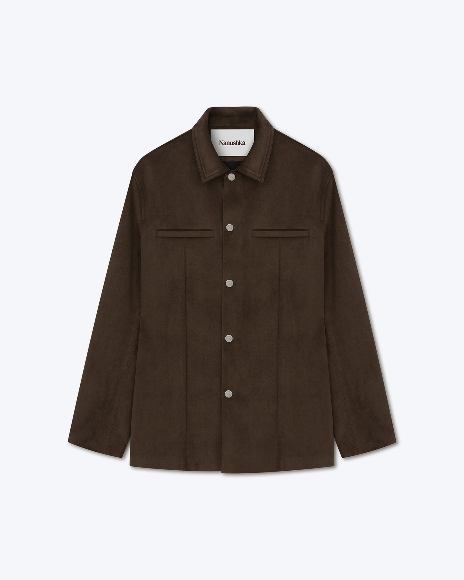 LUNI - Alt-suede shirt - Coffee bean - 5