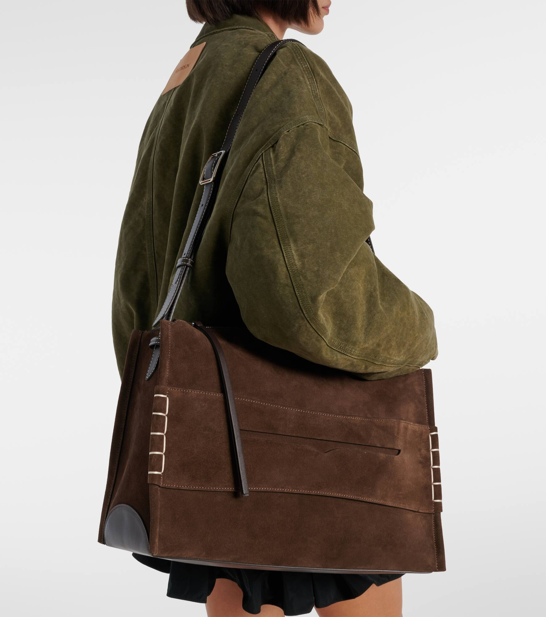 Loafer suede tote bag - 2