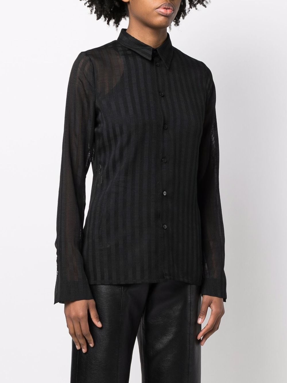 striped long-sleeve shirt - 3