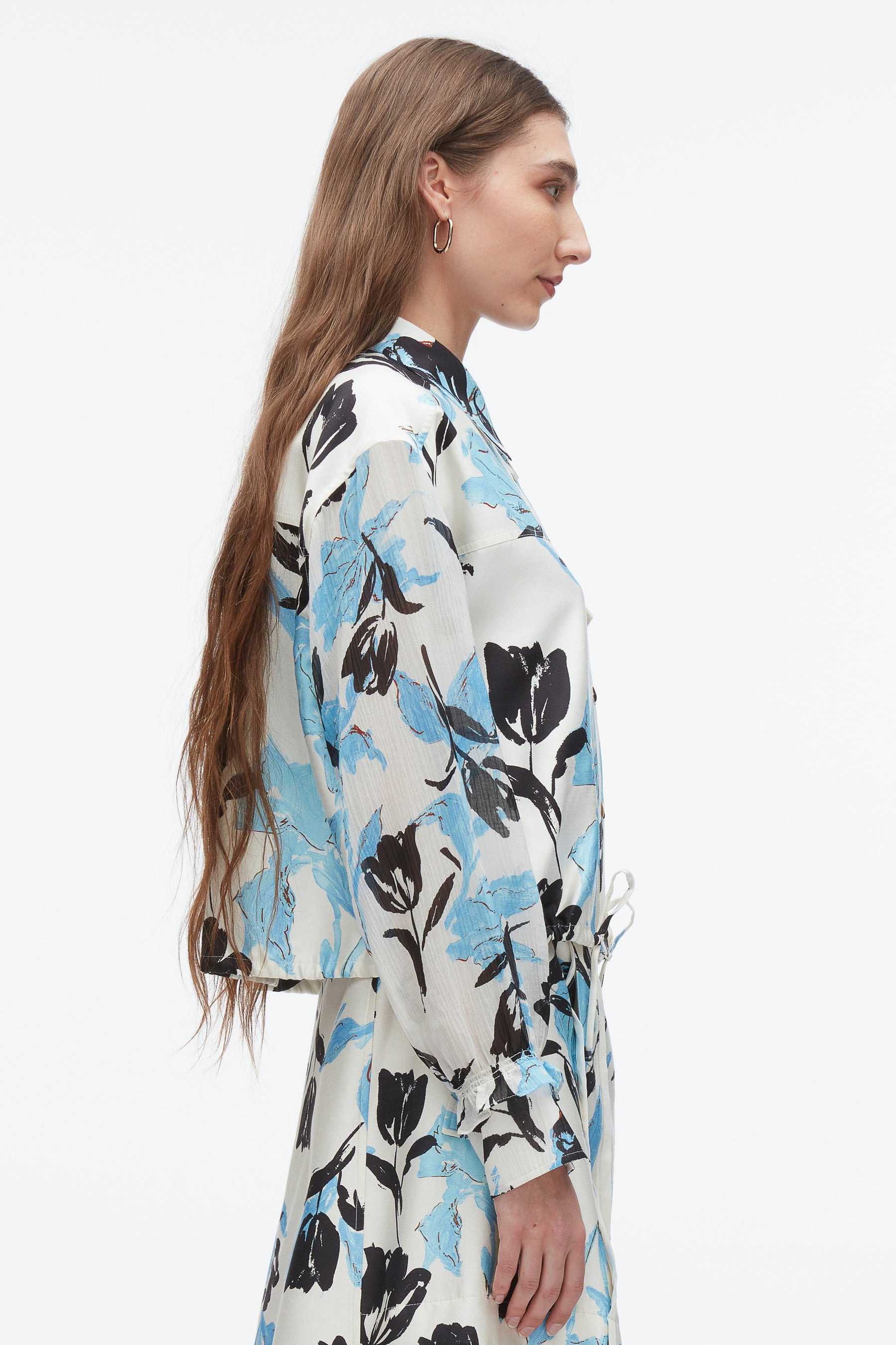 Joyful Tulip Cropped Shirt Jacket - 4