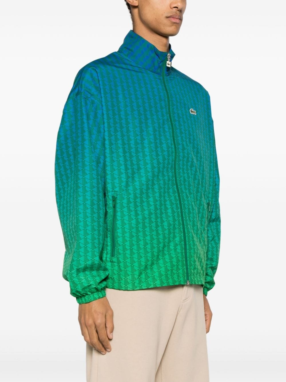 monogram-print ombrÃ© sportsuit jacket - 3