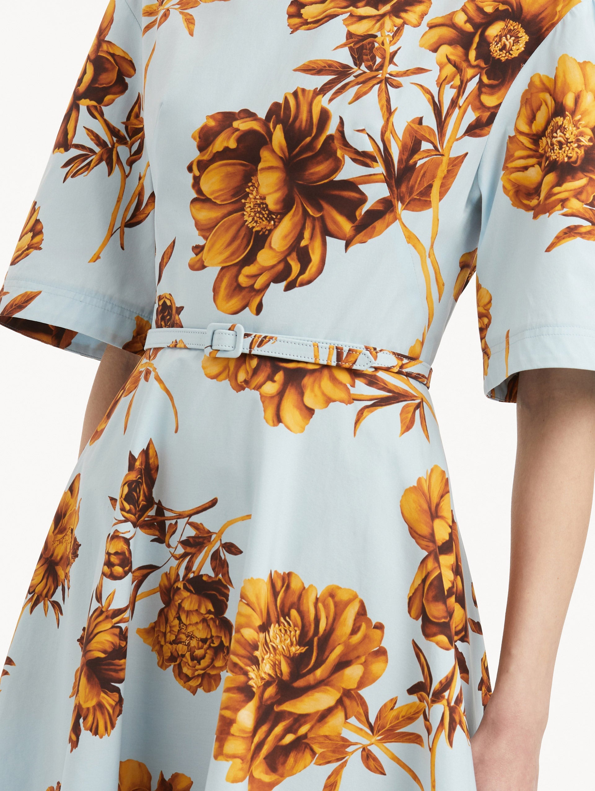 PEONY COTTON POPLIN DRESS - 5