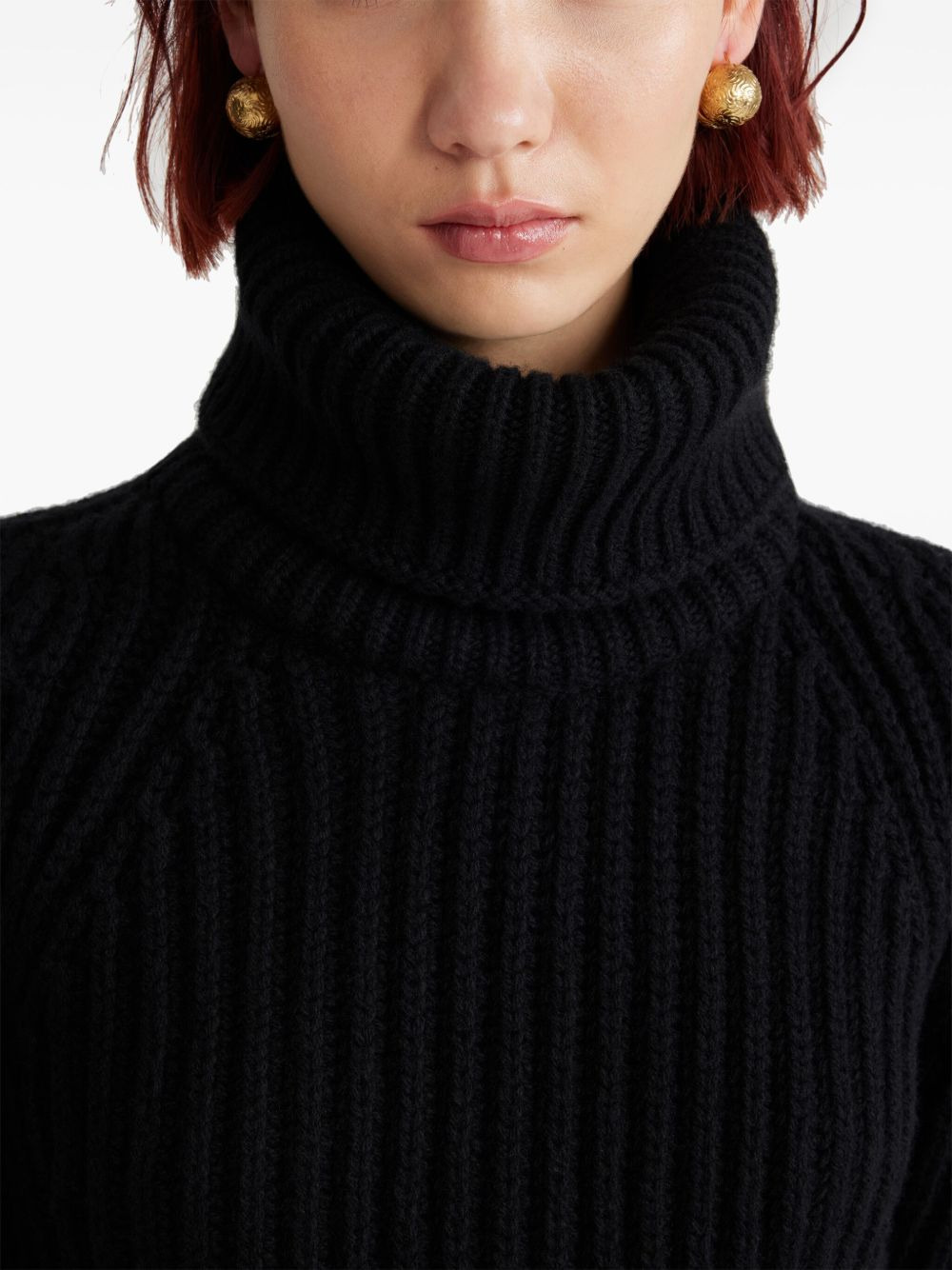 roll-neck wool jumper - 4