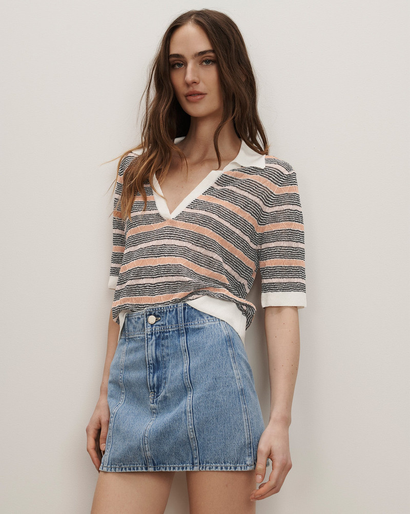 VERONICA BEARD MARQUITA DENIM MINI SKIRT outlook