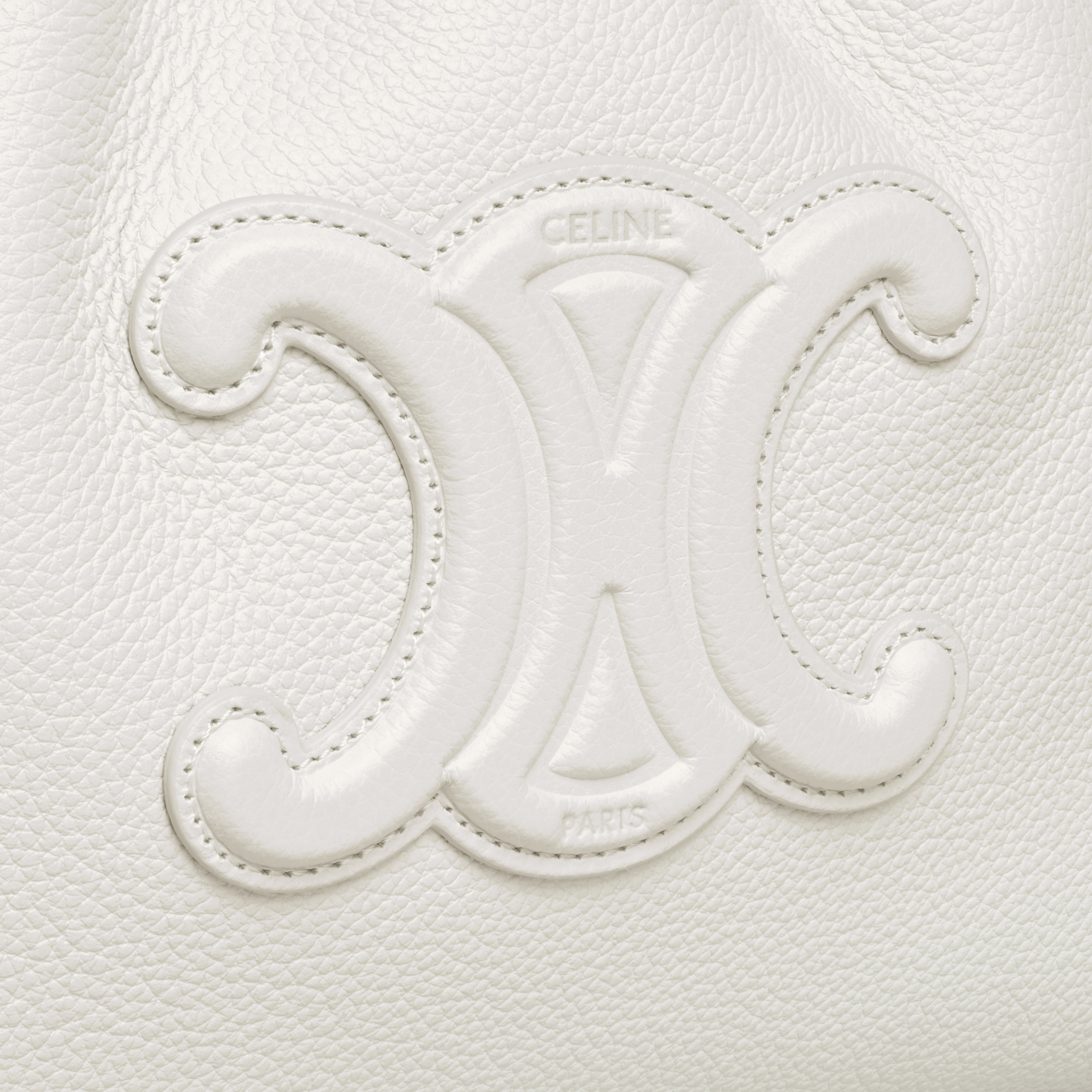 SMALL CABAS DRAWSTRING CUIR TRIOMPHE in Grained calfskin - 4