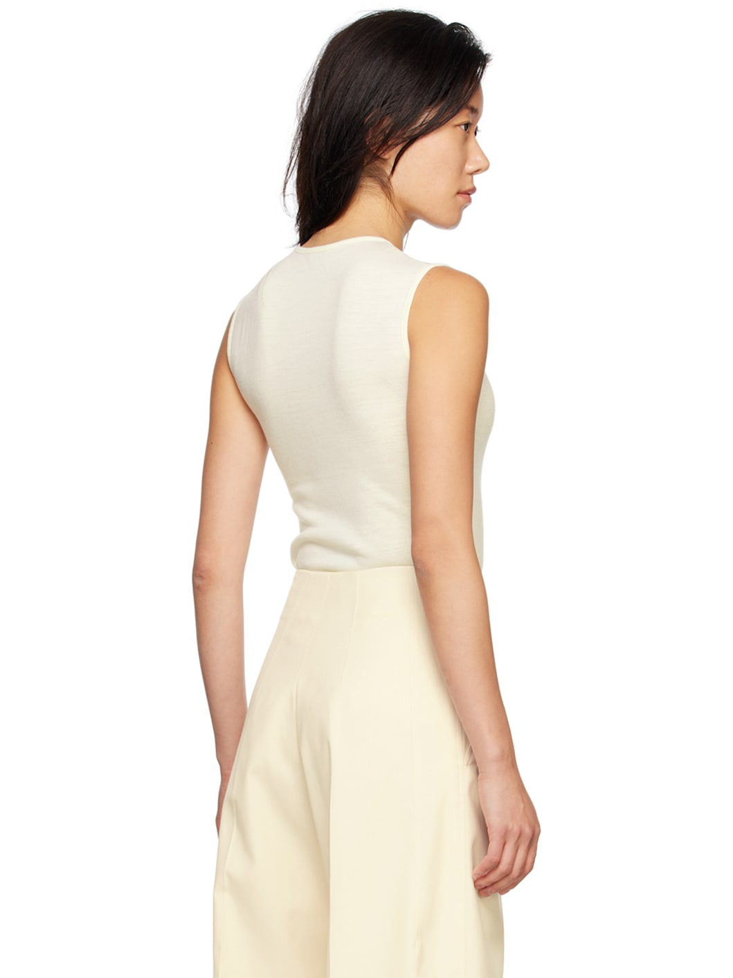 Off-White Sleeveless Bodysuit - 4