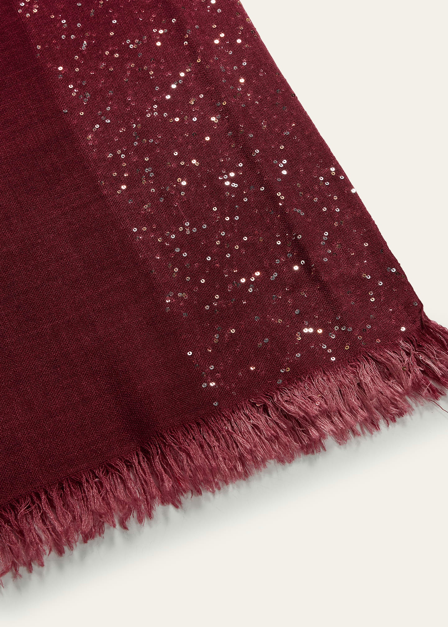 New Dania Ombre Sequined Wool Silk Scarf - 4