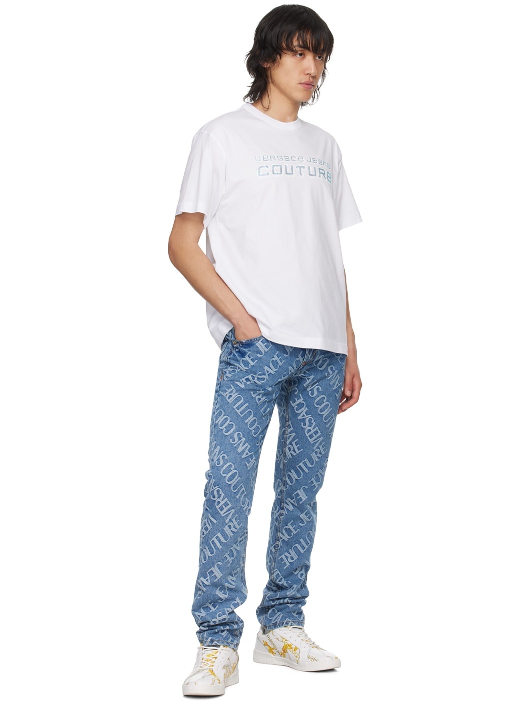 White Appliqué T-Shirt - 4