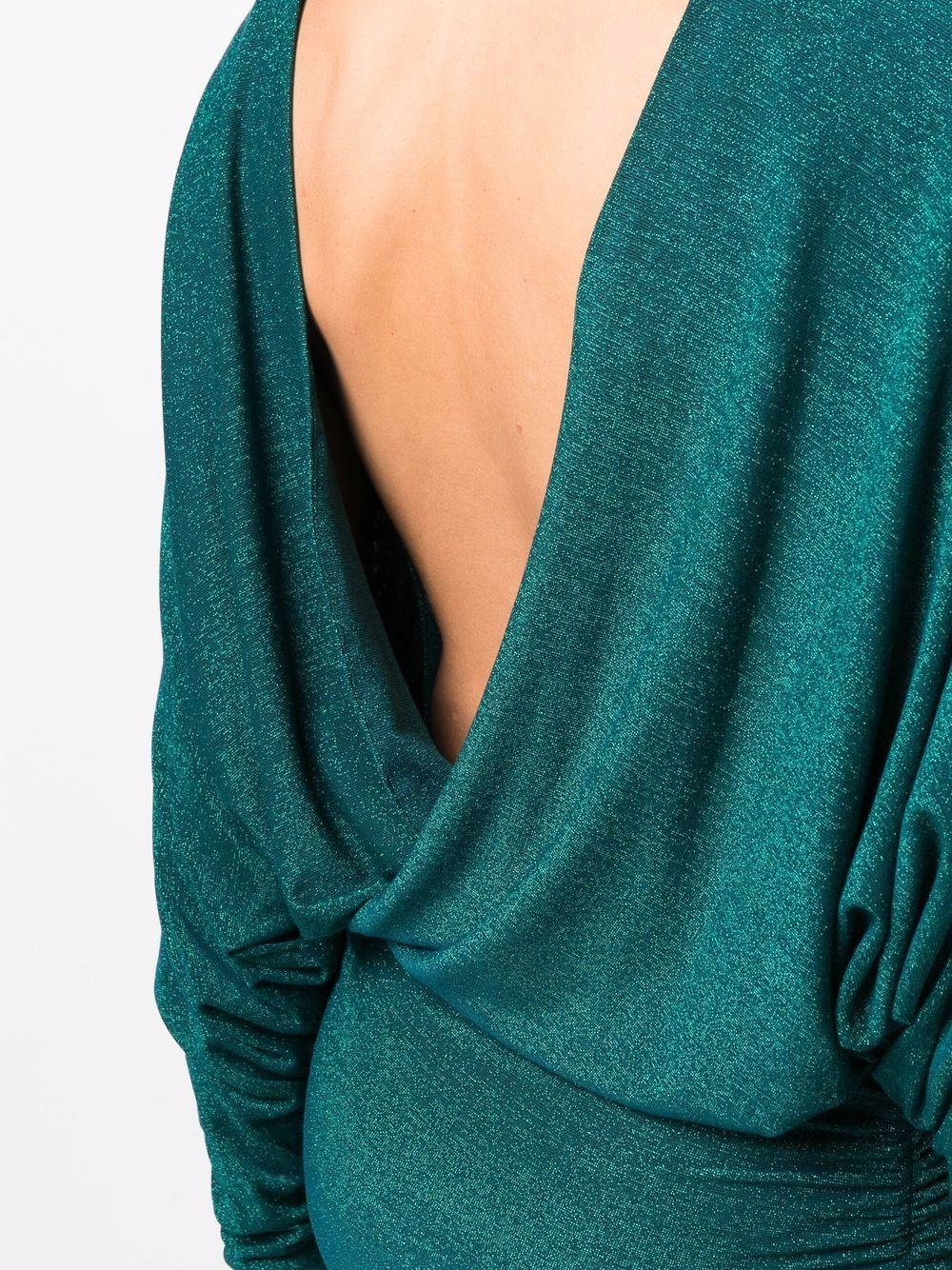 wide-shoulder knitted dress - 5