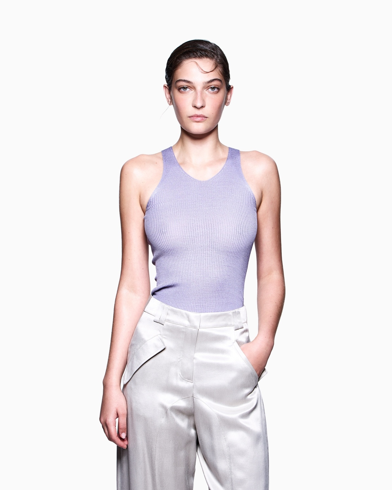 SILK KNIT TOP - 4