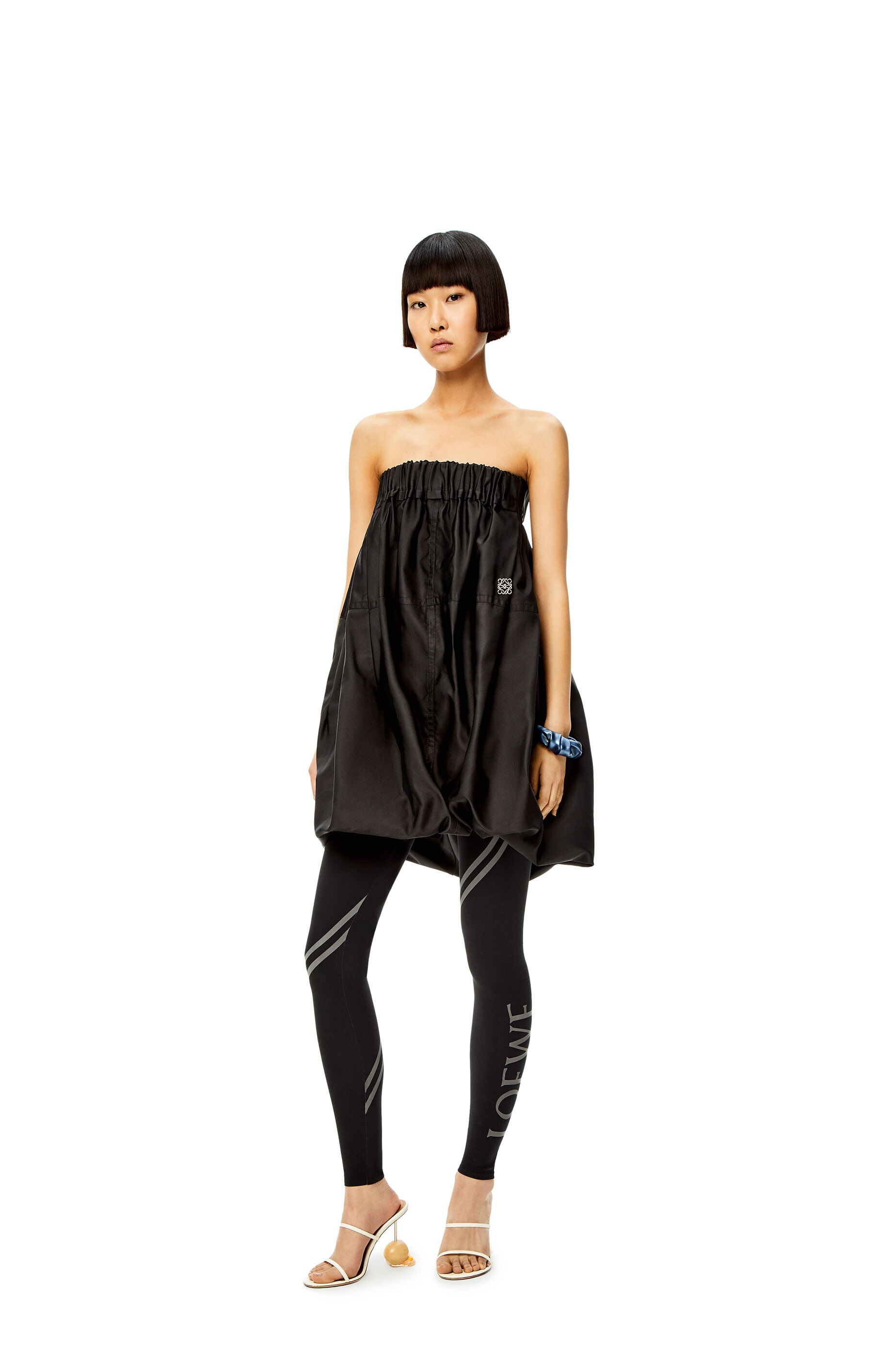 Bustier mini dress in silk - 2