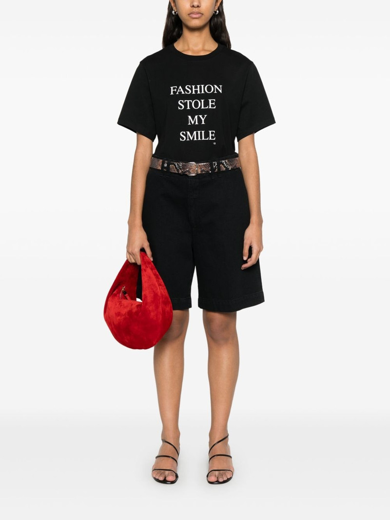 Victoria Beckham slogan-print T-shirt outlook