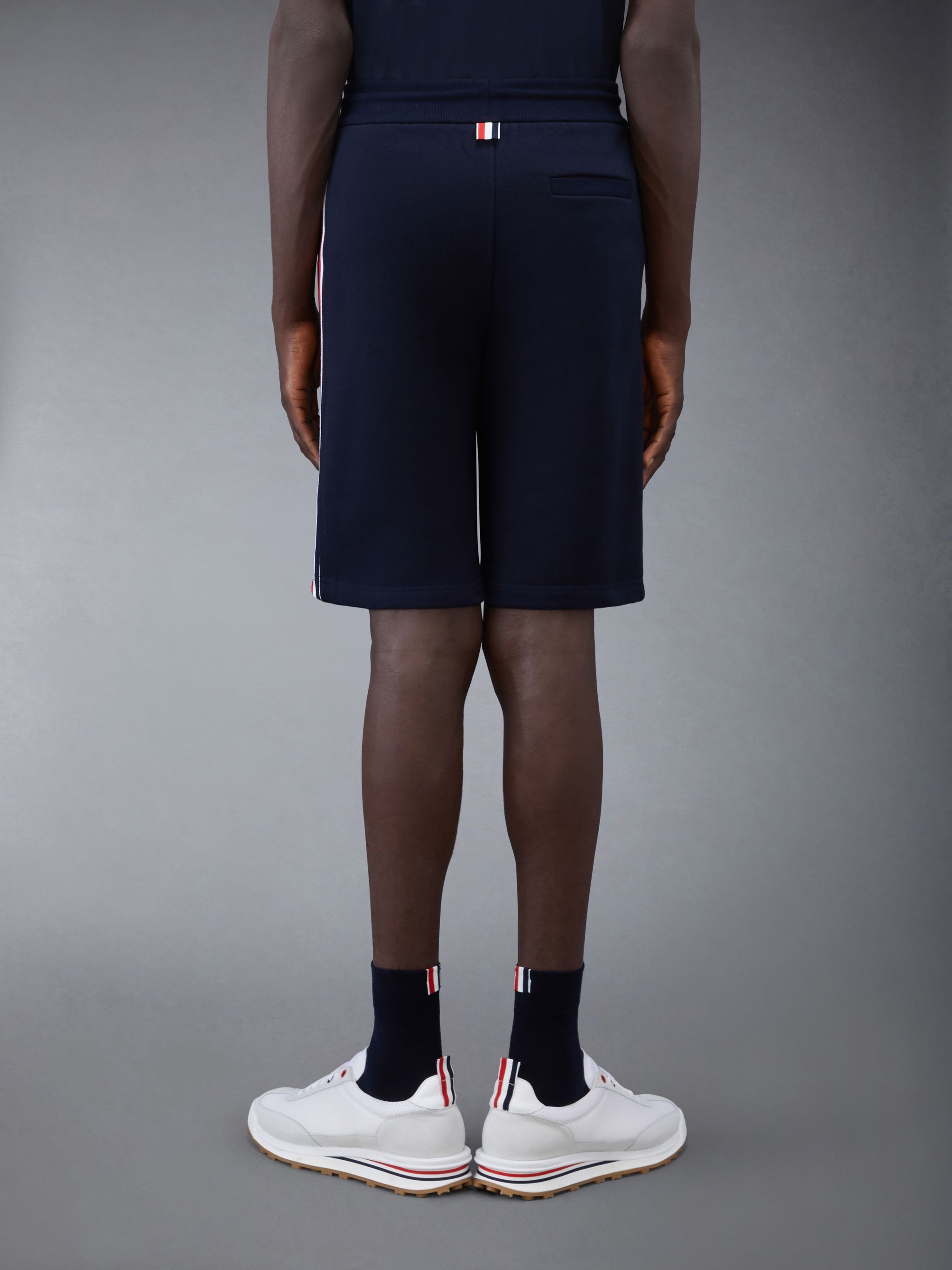 side-stripe track shorts - 3