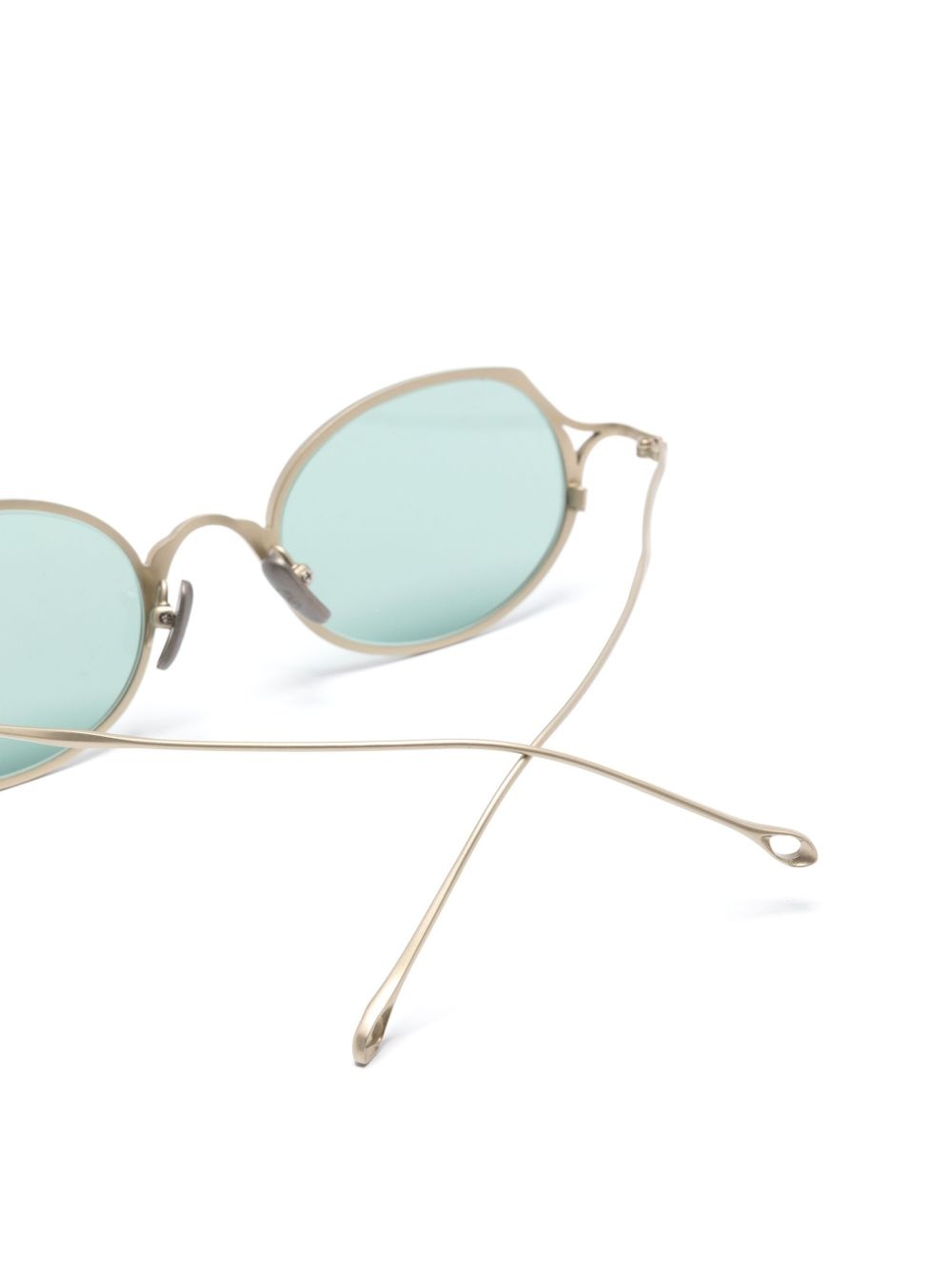 matte-finish oval-frame sunglasses - 3