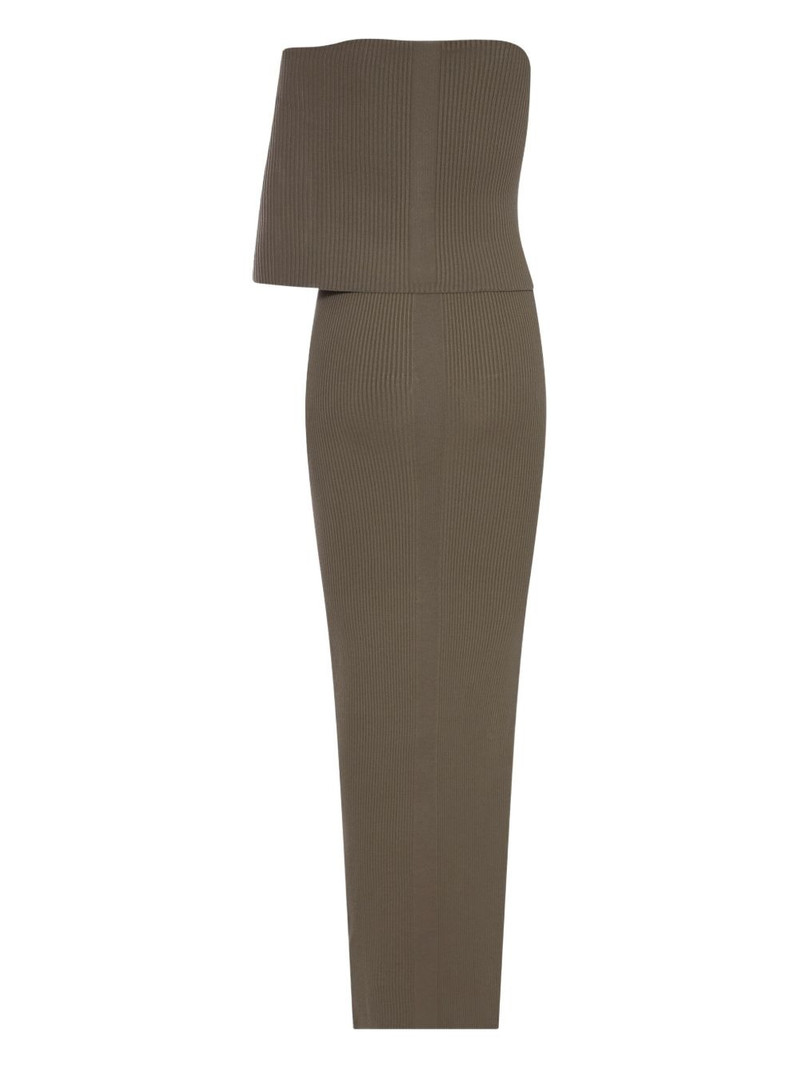 Rick Owens ribbed-knit midi day dress outlook