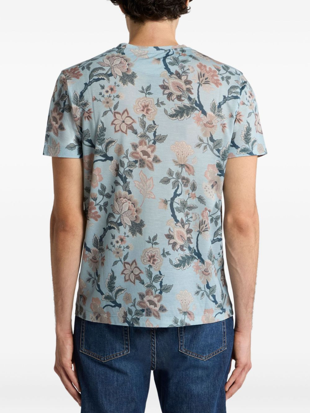 floral-print T-shirt - 3