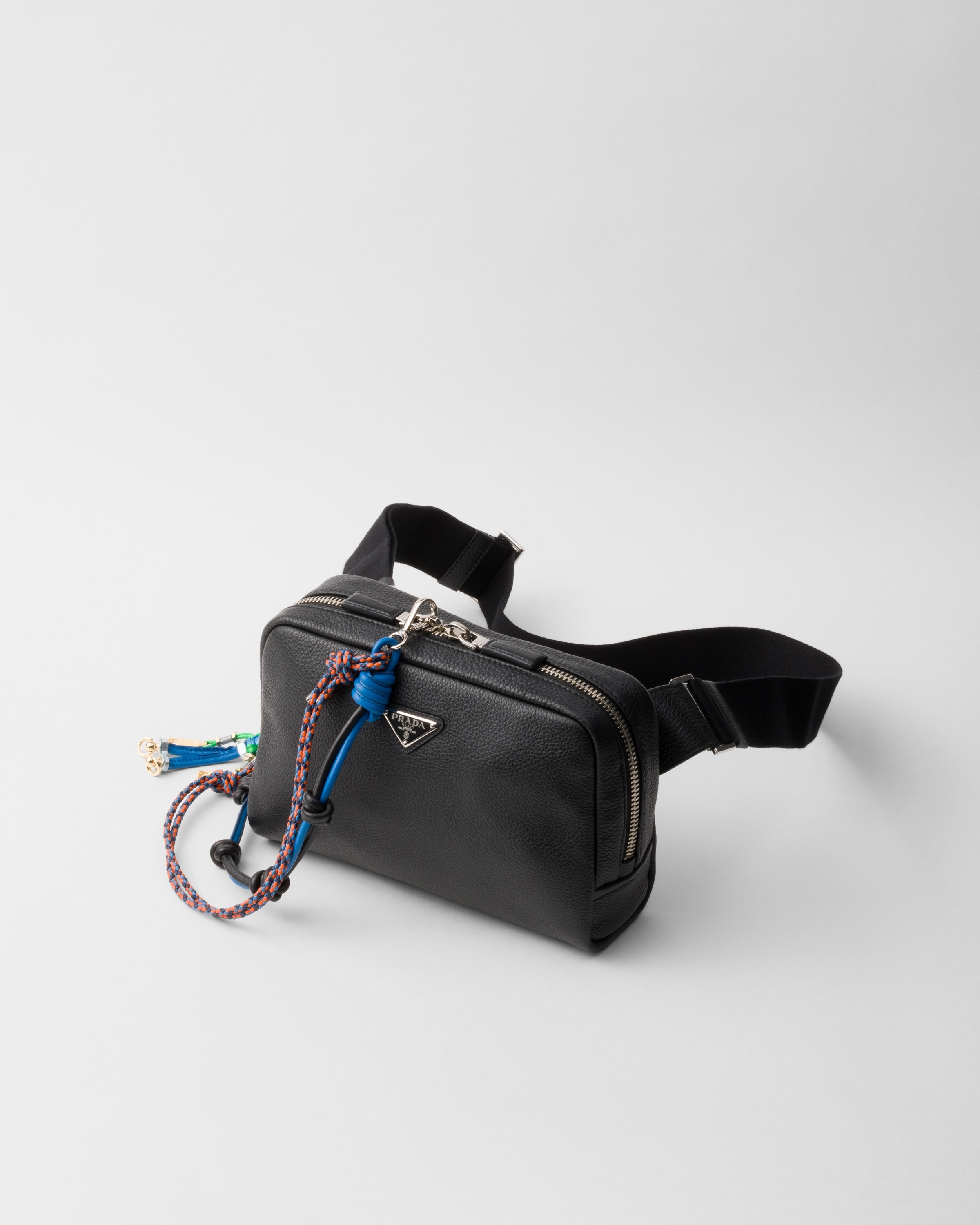 Leather shoulder bag with charm - 2