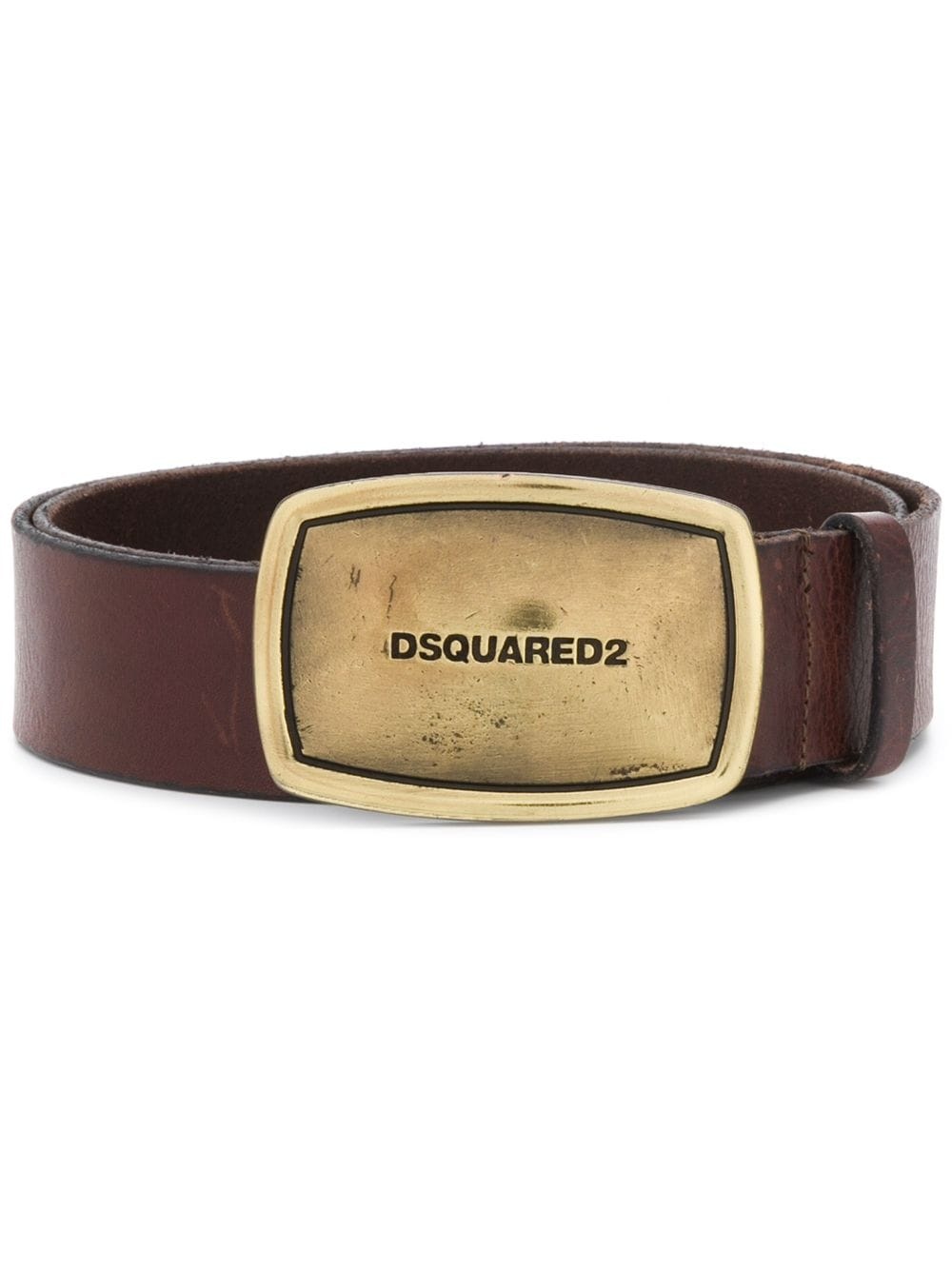 logo buckle belt - 1