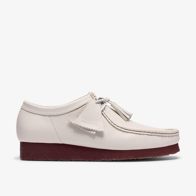Wallabee White Leather 1