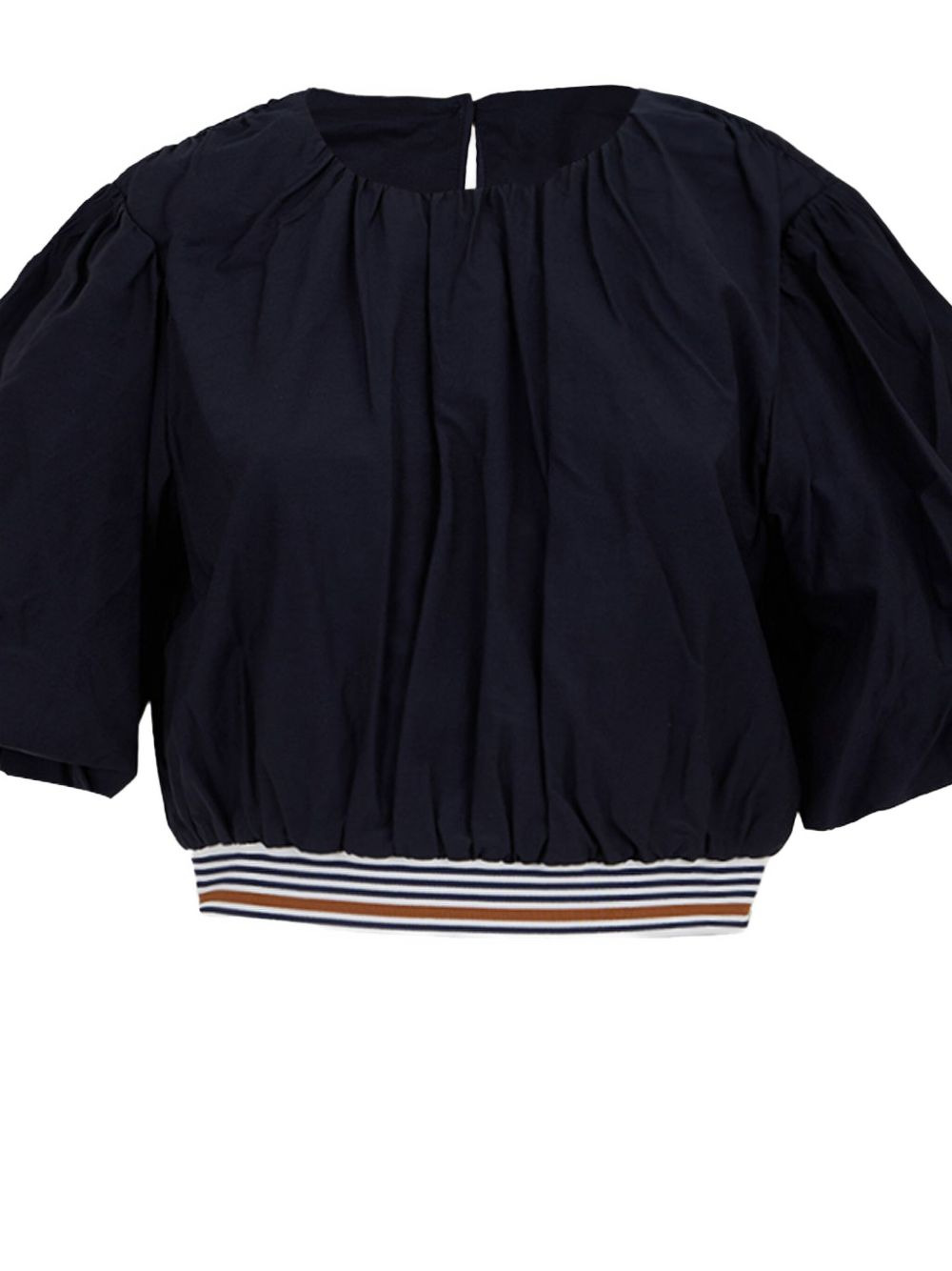 Gabriela balloon-sleeve banded top - 4