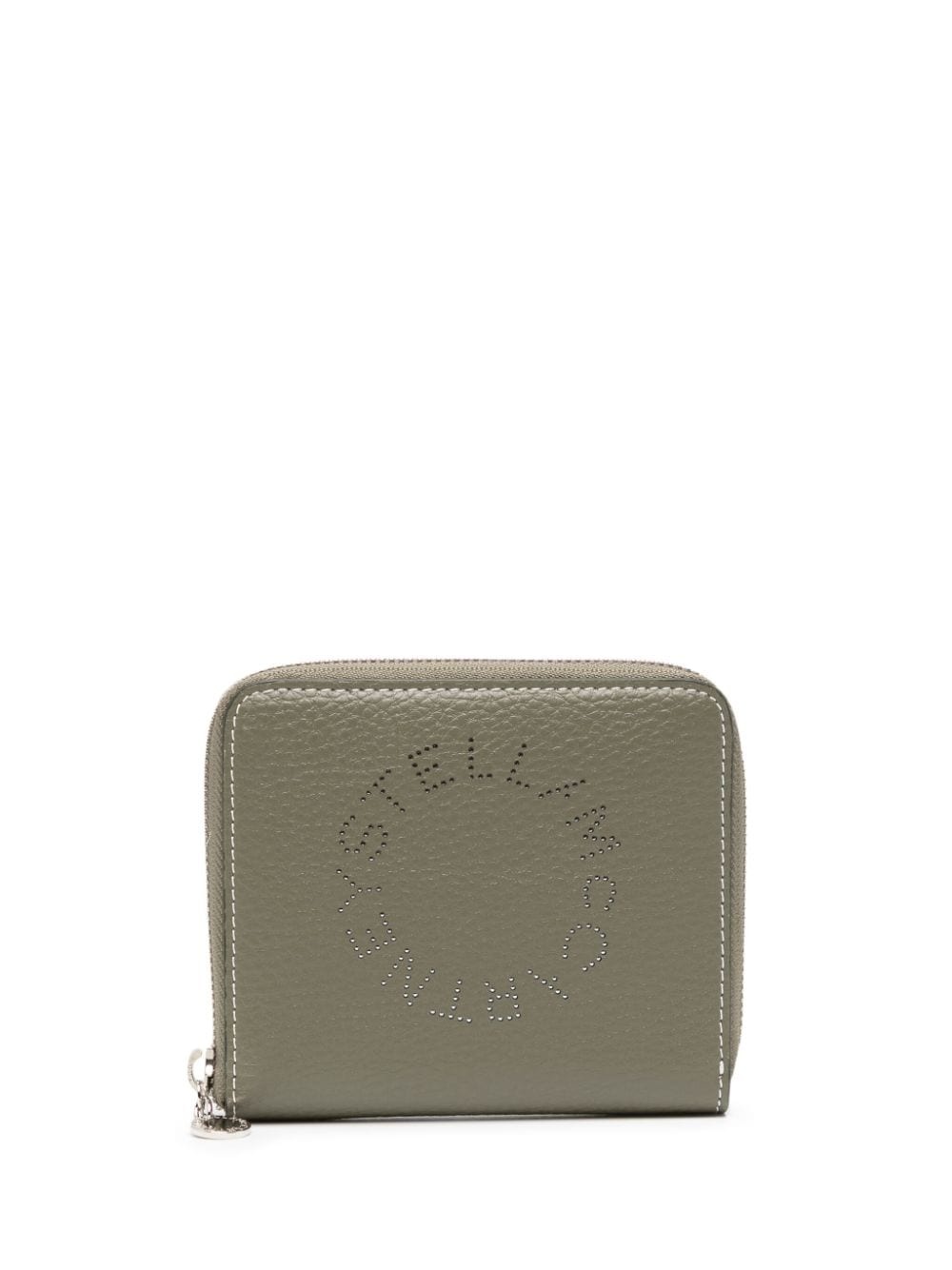 studded-logo leather wallet - 1