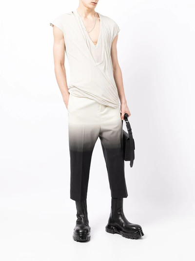 Rick Owens V-neck layered T-shirt outlook