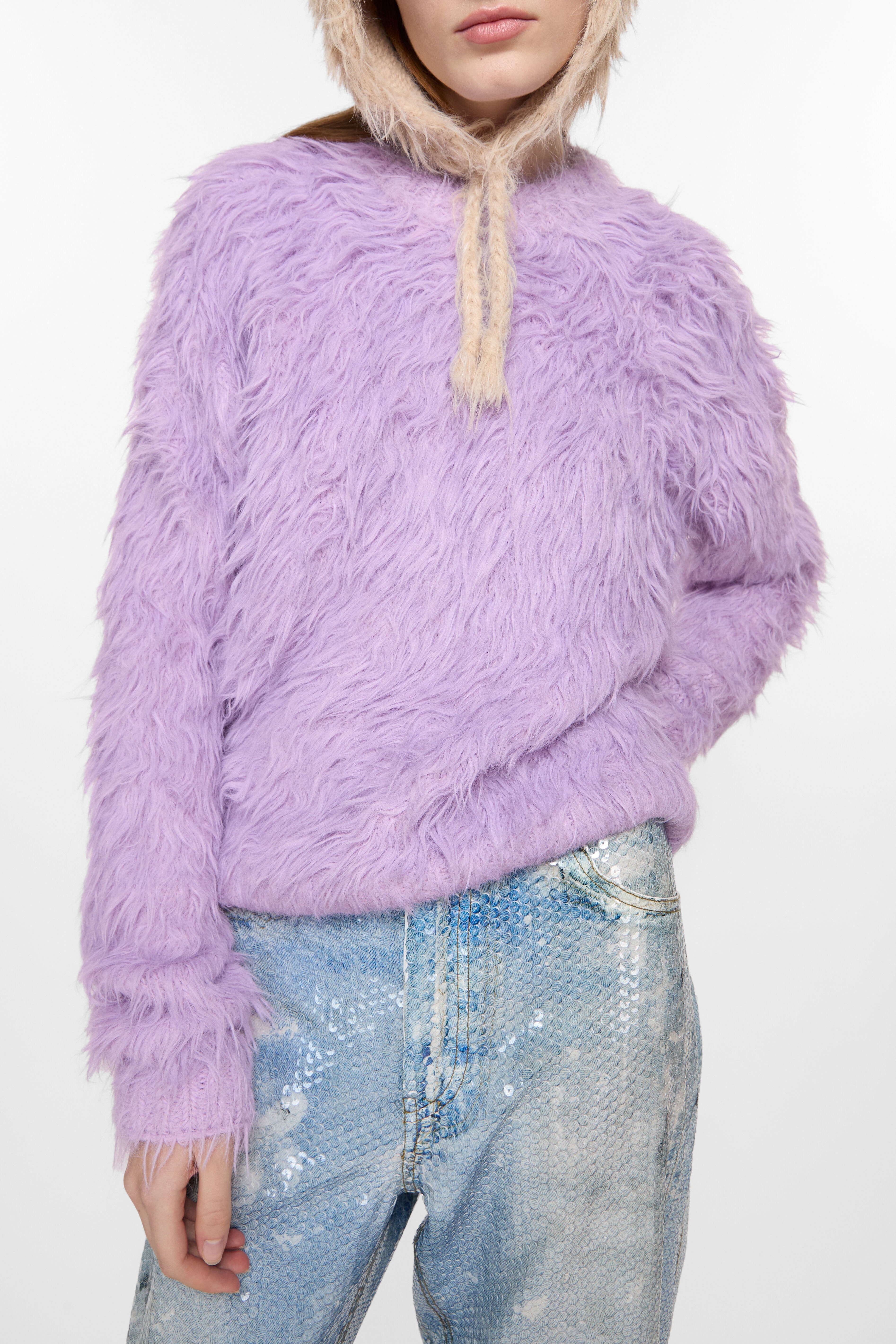 Jumper textured - Purple - 4