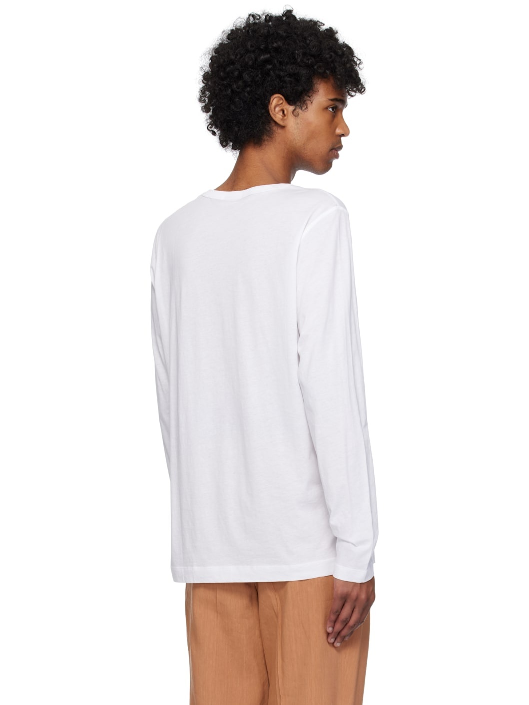 White Long Sleeve T-shirt - 3