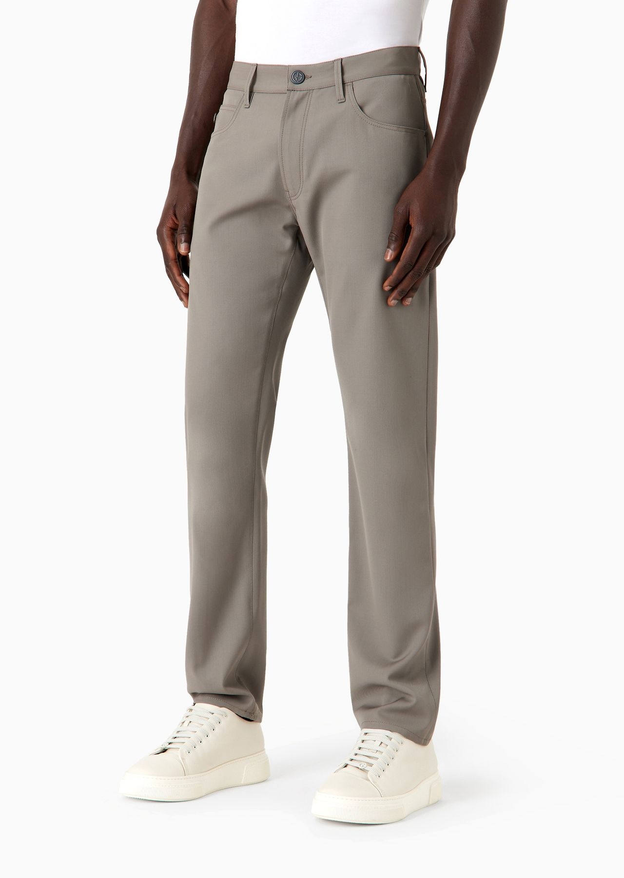 Five-pocket, regular-fit, virgin-wool trousers - 2
