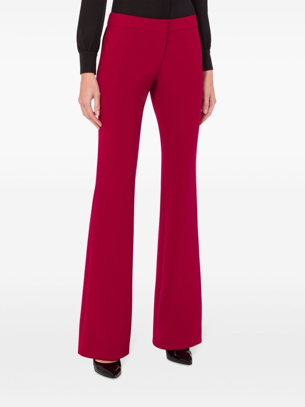 low-rise flared trousers - 2