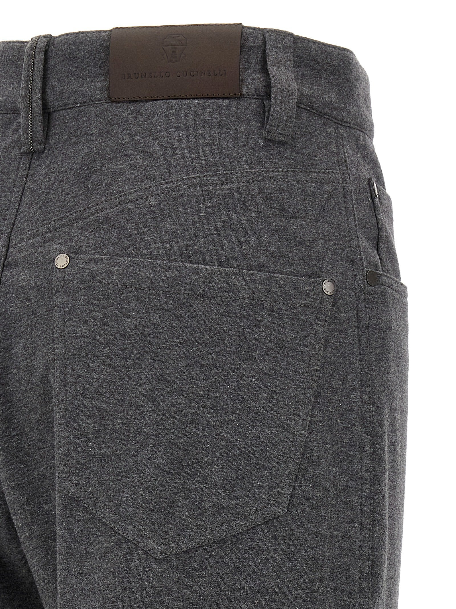 Cotton Trousers Pants Gray - 4