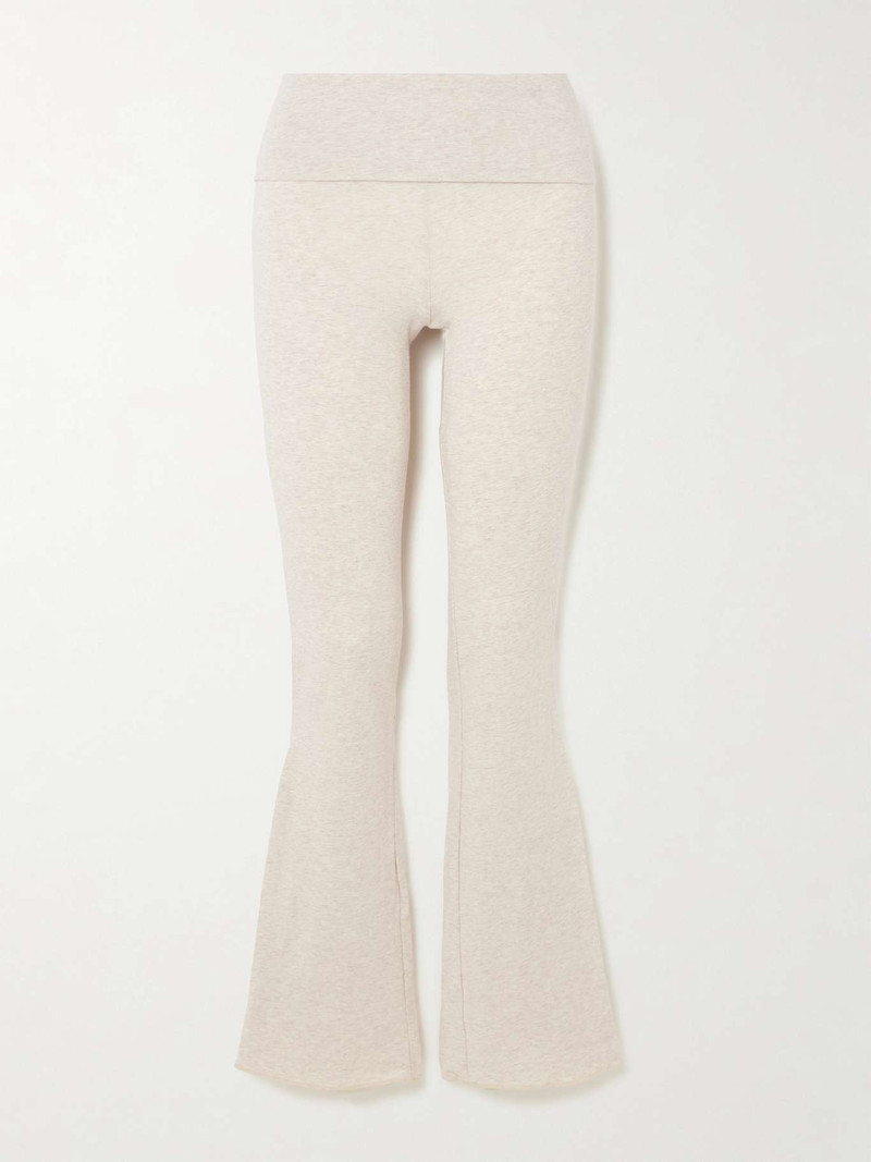 Soft Lounge Foldover Pants - Neutral Beige - 1