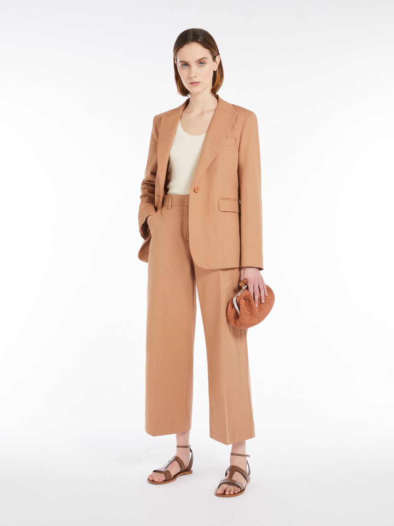 WEEKEND Max Mara QUITO Cotton and linen blazer outlook