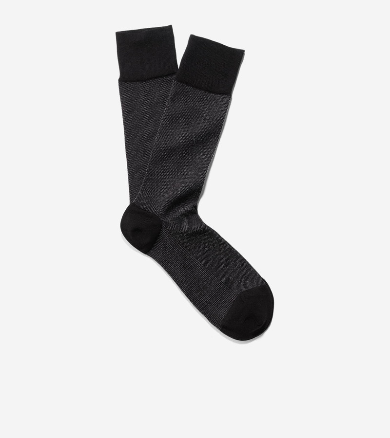 COLE HAAN Men's Pique Textured Crew Socks outlook