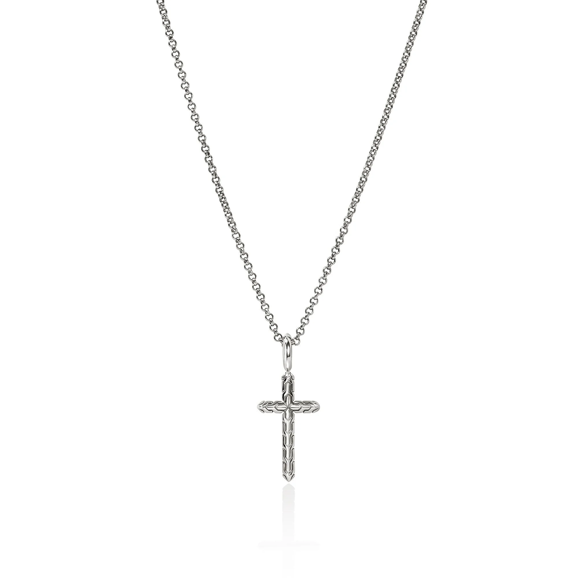 JH Essential Cross Necklace, Sterling Silver - 1