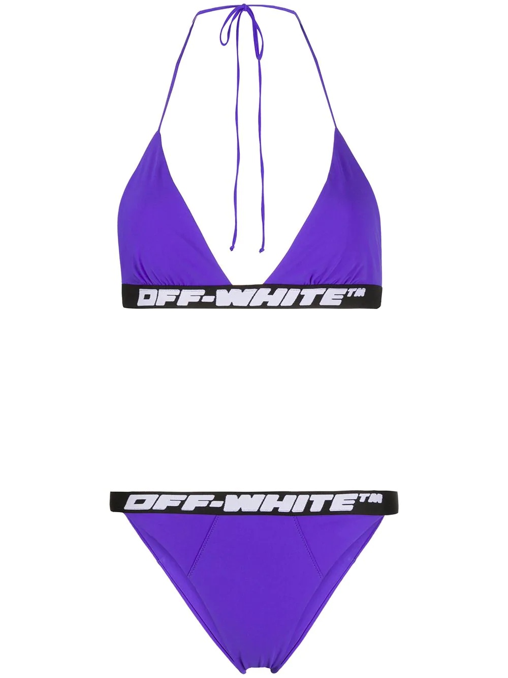 logo tape bikini set - 1