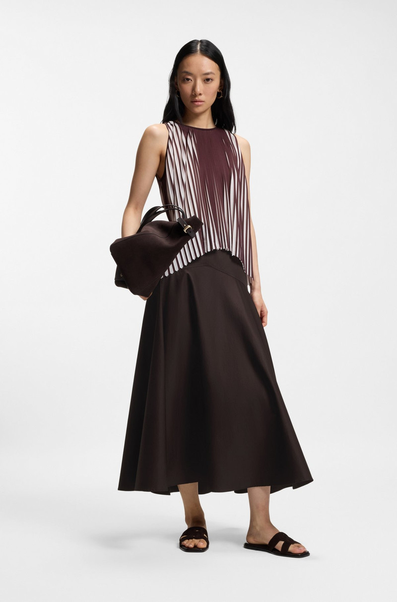 BOSS SUEDE SLIDES WITH STITCHED DOUBLE B MONOGRAM outlook