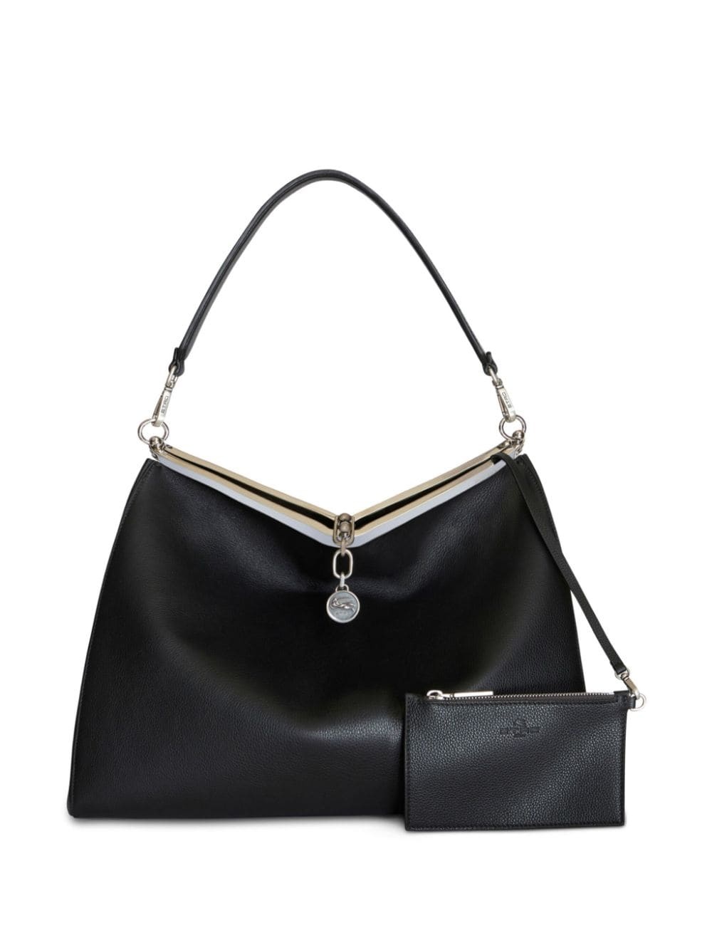Vela leather shoulder bag - 7